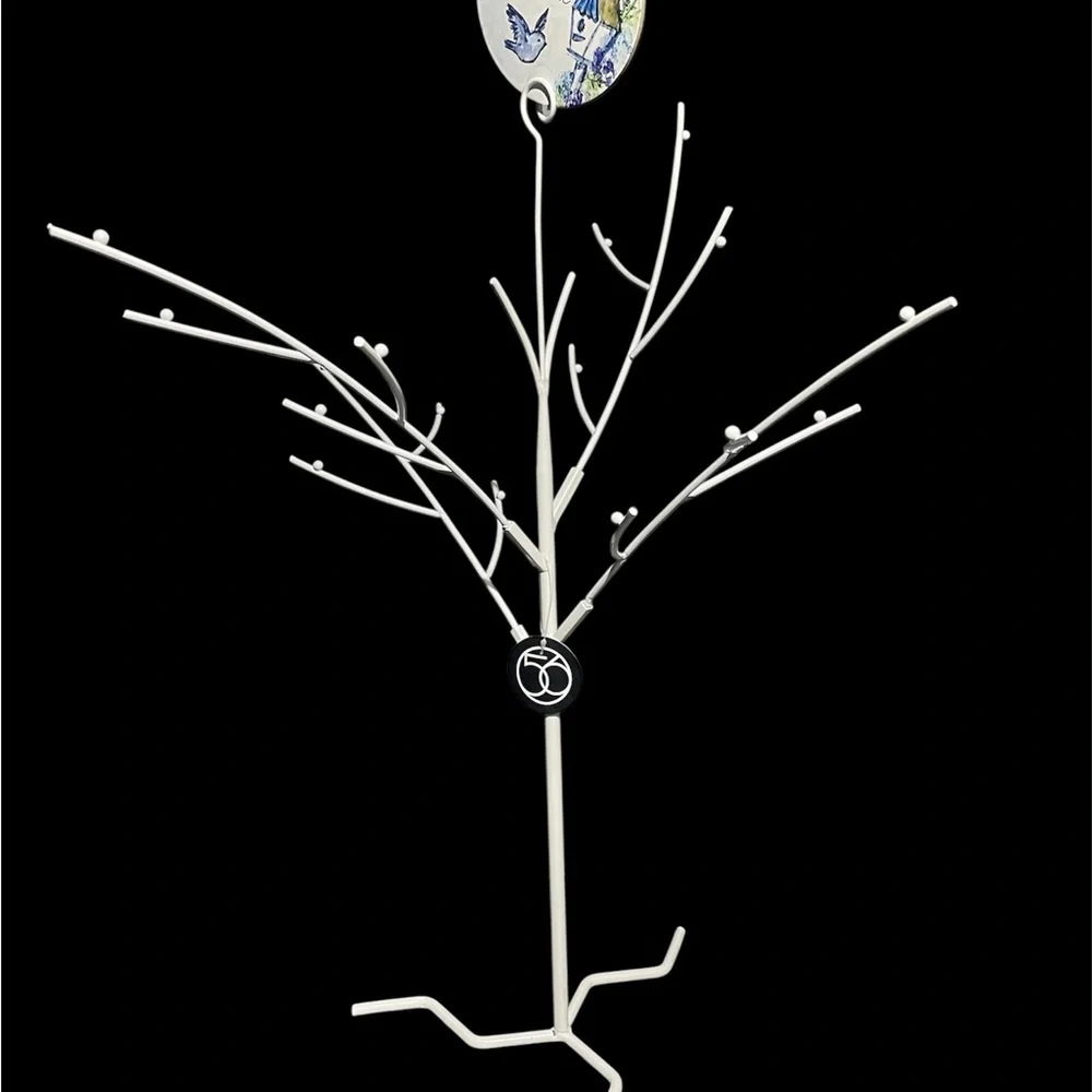 Department 56 White metal Jewelry Holder Display Tree - NWT!